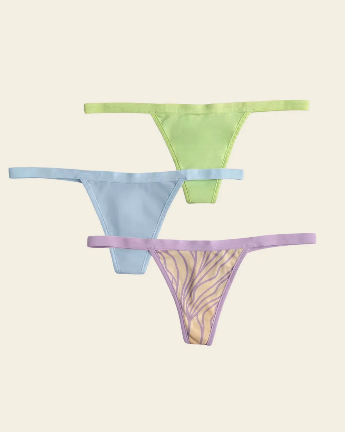 3-Pack Invisible G-String Thong Panties