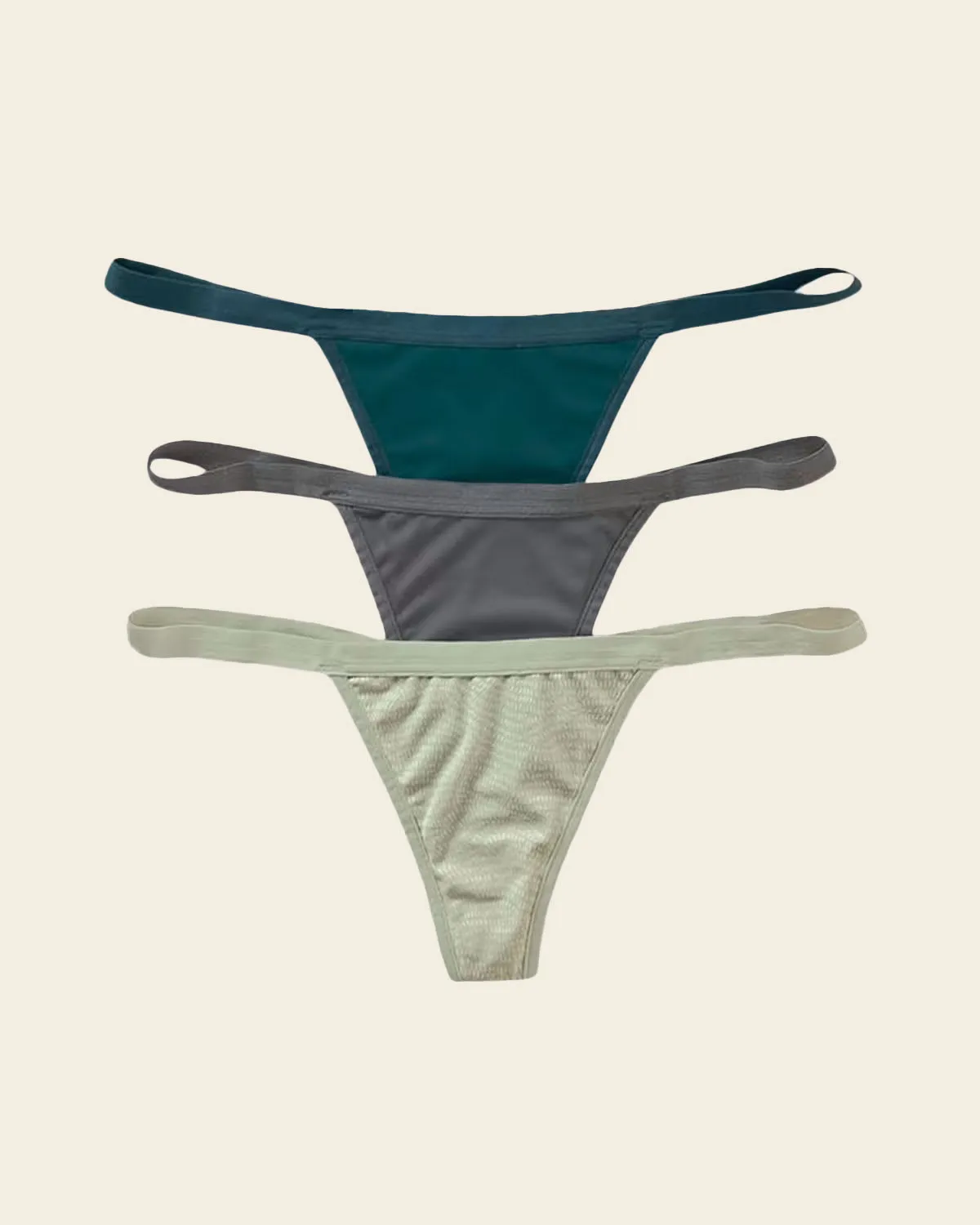 3-Pack Invisible G-String Thong Panties