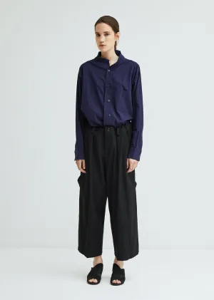 Big Pocket Wool Garbardine Pant