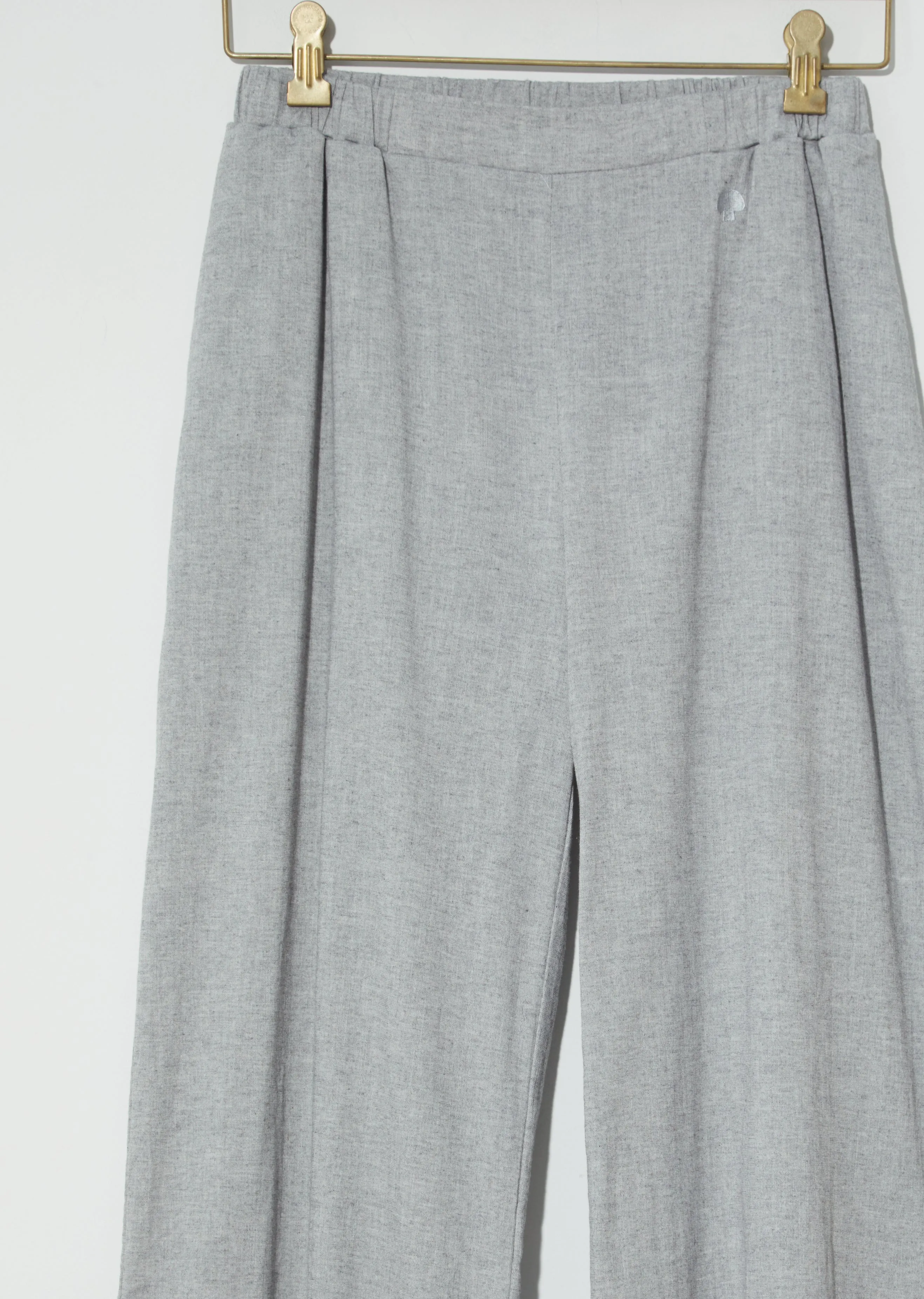 Biwa Cotton Pants — Mix Grey