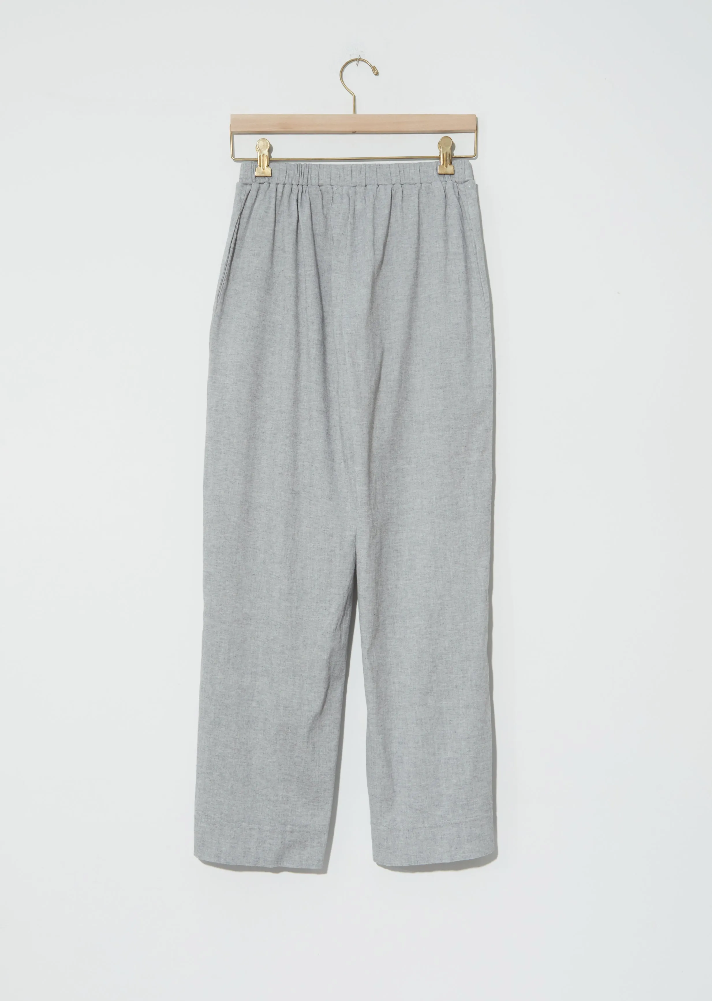 Biwa Cotton Pants — Mix Grey