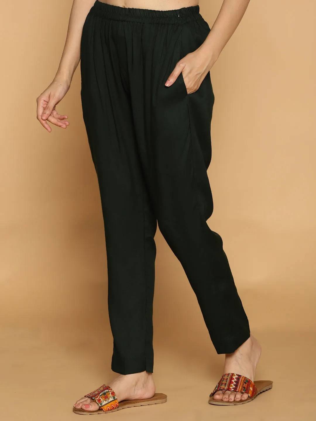 BottleGreen Rayon Pants