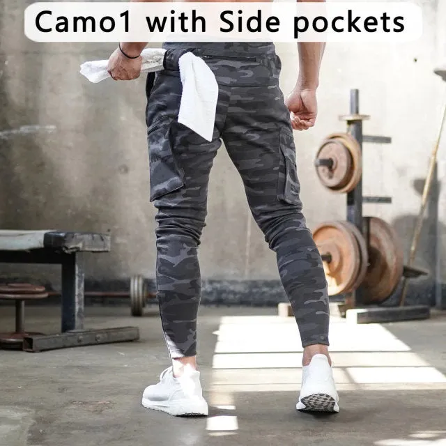 Camo Sport Pants Men Fitness Men Joggers Running Workout Training Pants Sportwear Trousers Male Gym Cargo Pants Men Sweatpants