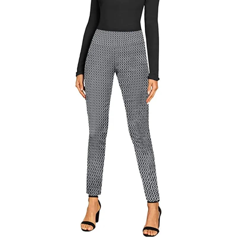 Classic Pull-On Skinny Regular Fit Leggings With Print For Women