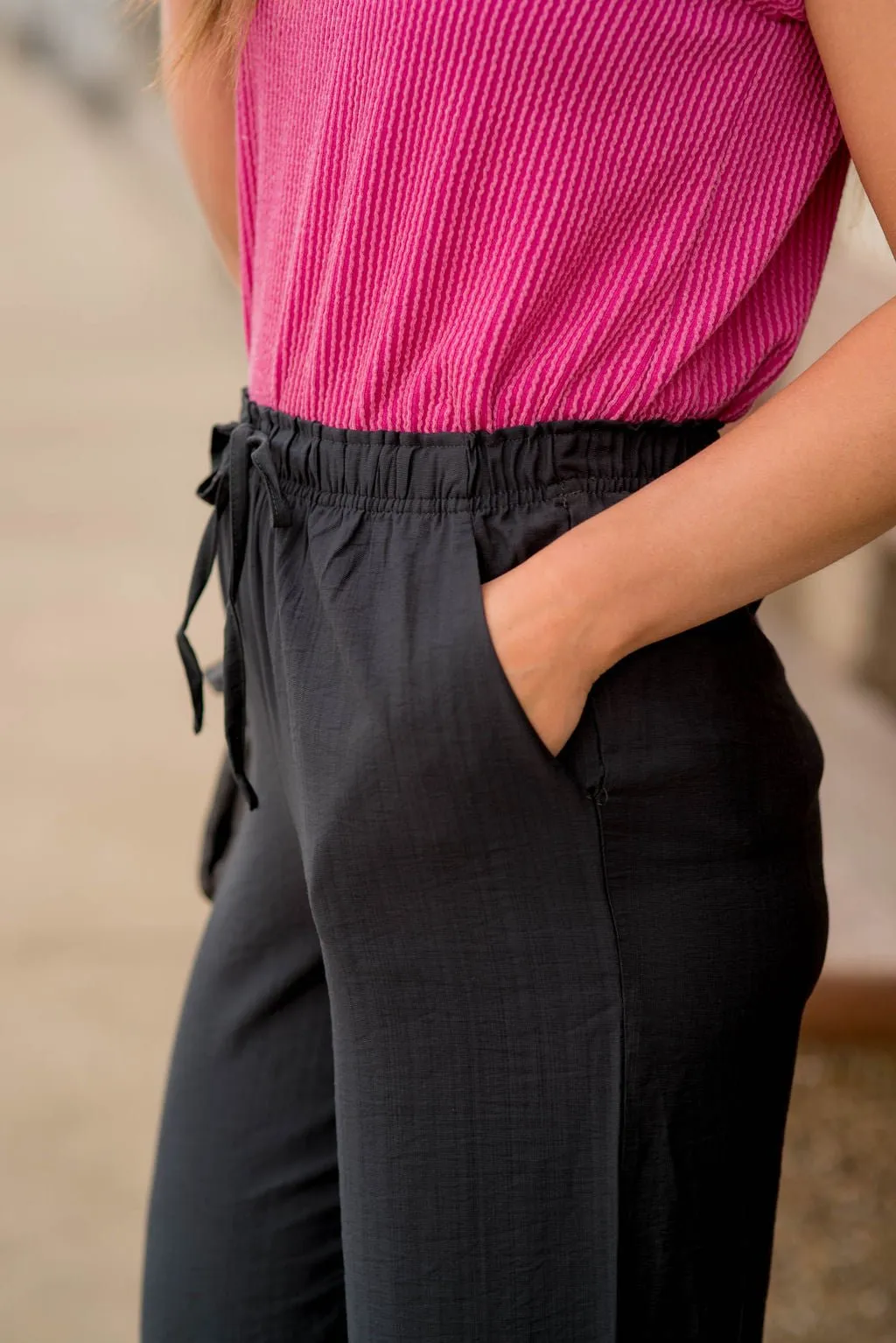 Classy Relaxed Drawstring Pants