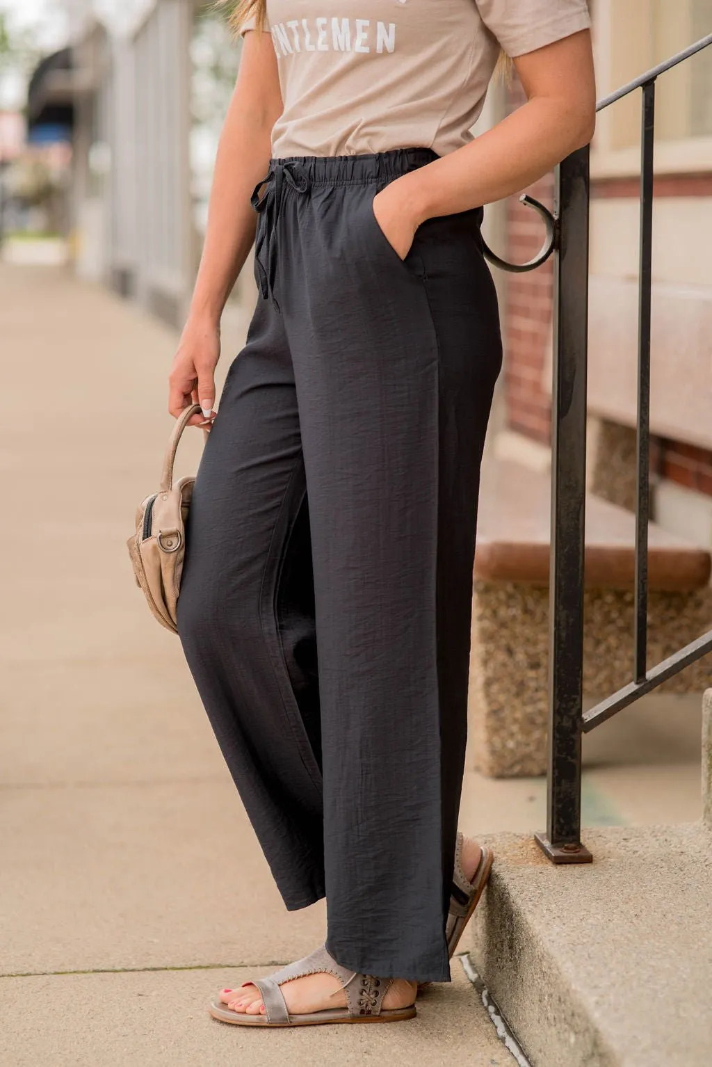 Classy Relaxed Drawstring Pants