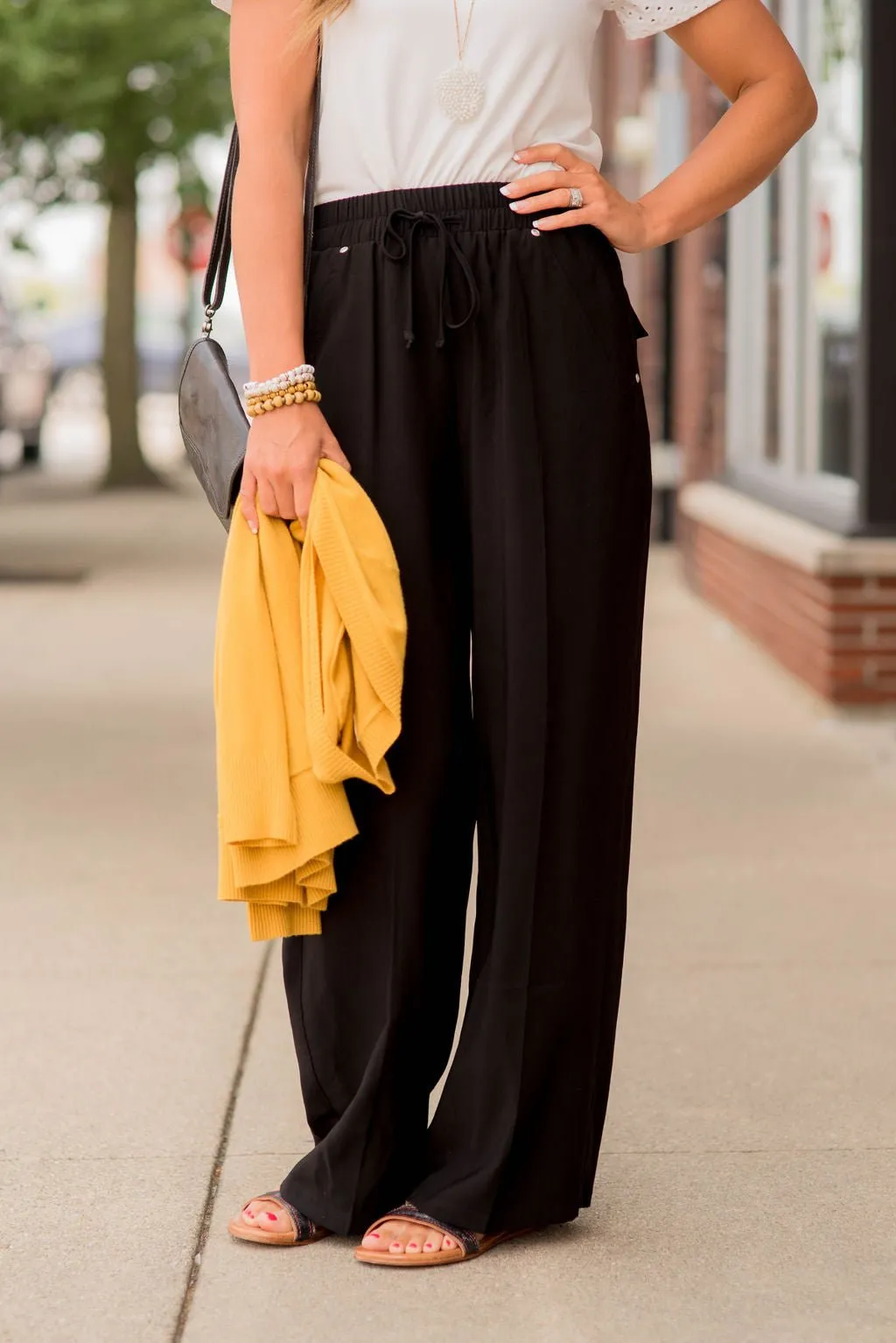 Classy Relaxed Large Pocket Pants