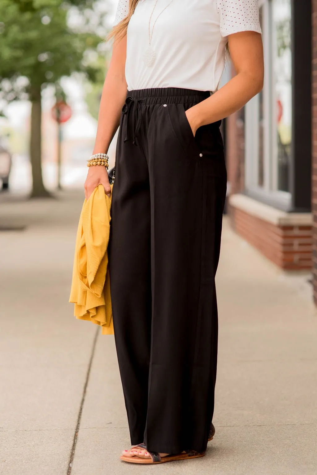 Classy Relaxed Large Pocket Pants