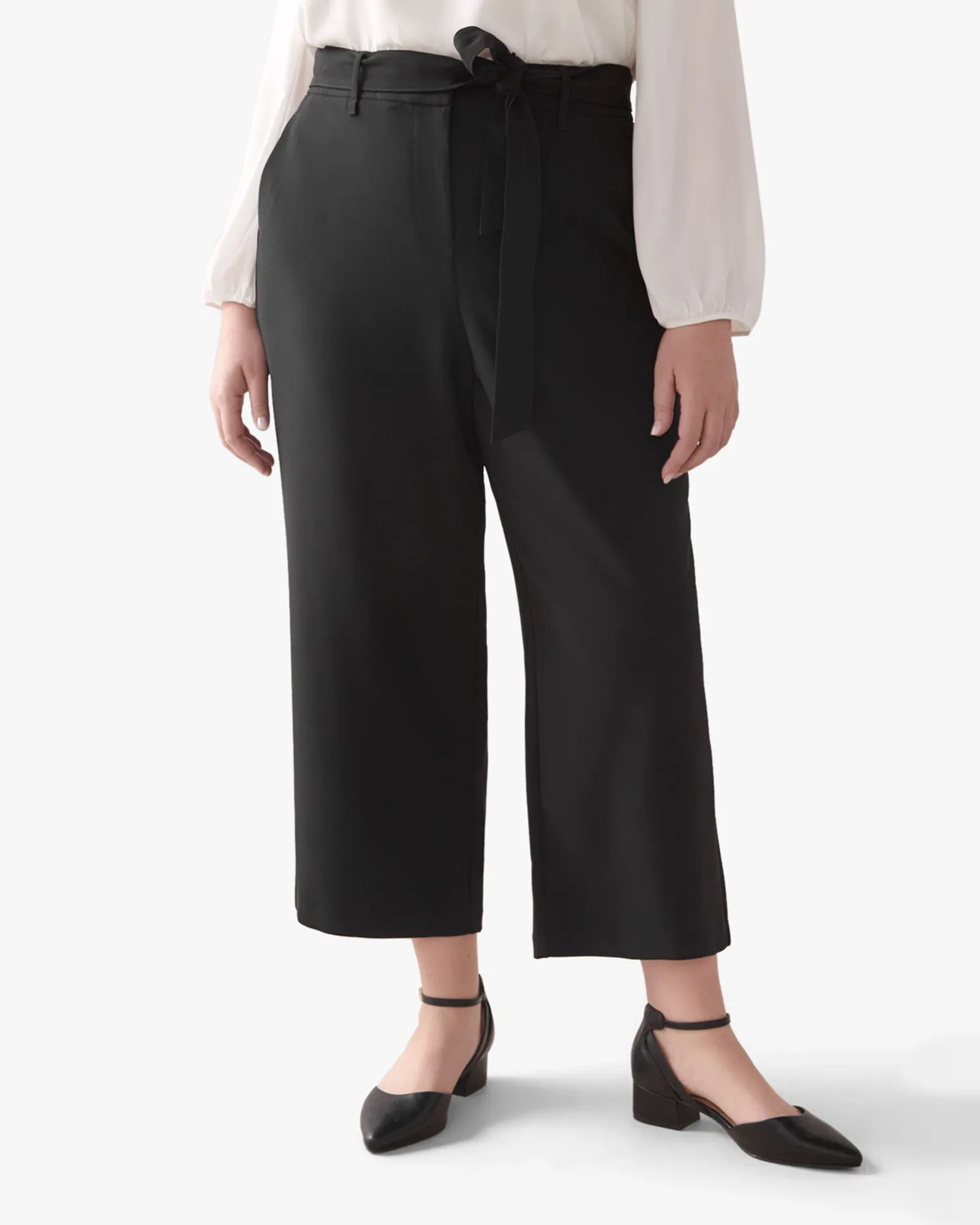 Danice High Rise Wide-Leg Pants | Black