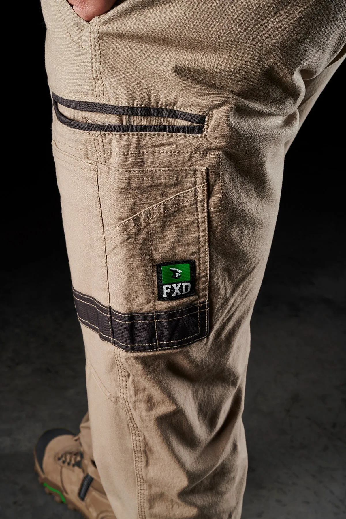 FXD Workwear  WP.3 - STRETCH WORK PANTS - KHAKI