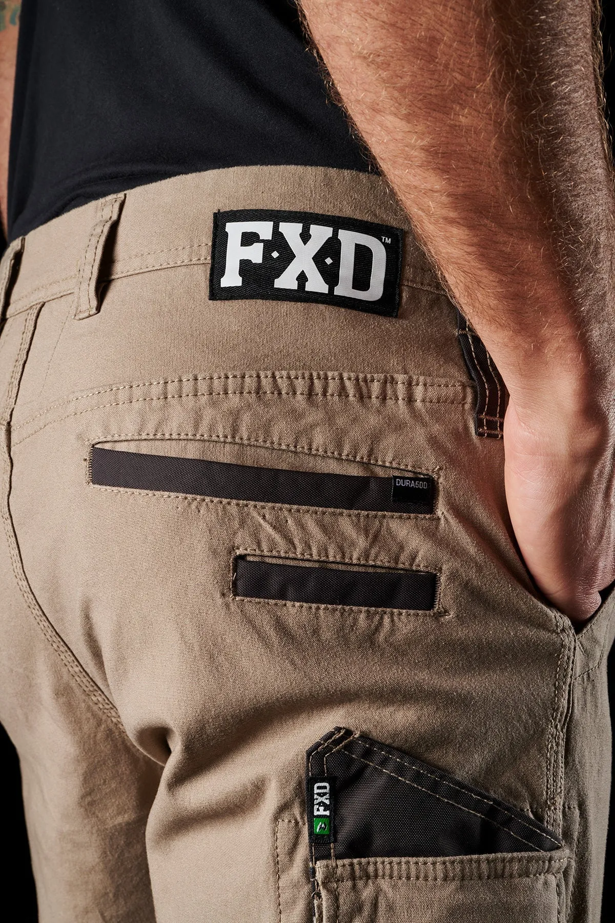 FXD Workwear  WP.3 - STRETCH WORK PANTS - KHAKI