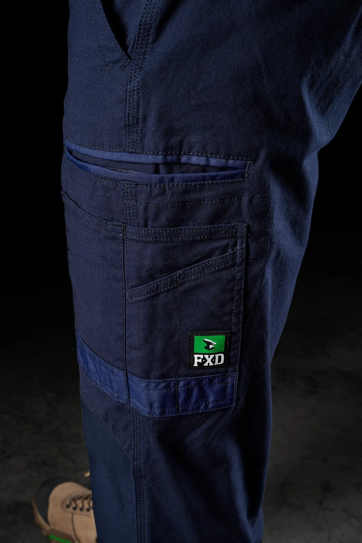 FXD Workwear  WP.4 - CUFFED STRETCH WORK PANTS - NAVY