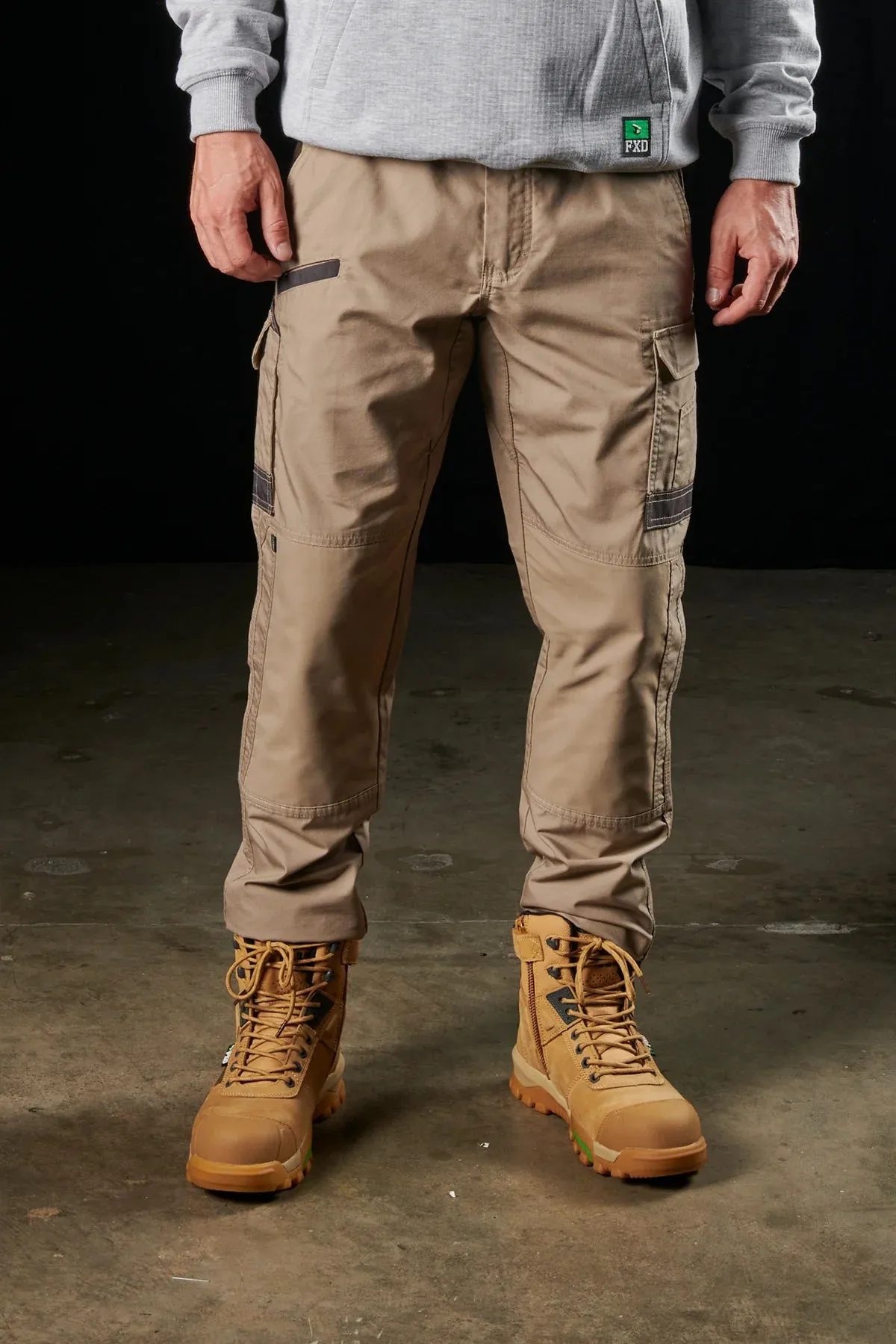 FXD Workwear  WP.5 - STRETCH WORK PANTS - KHAKI