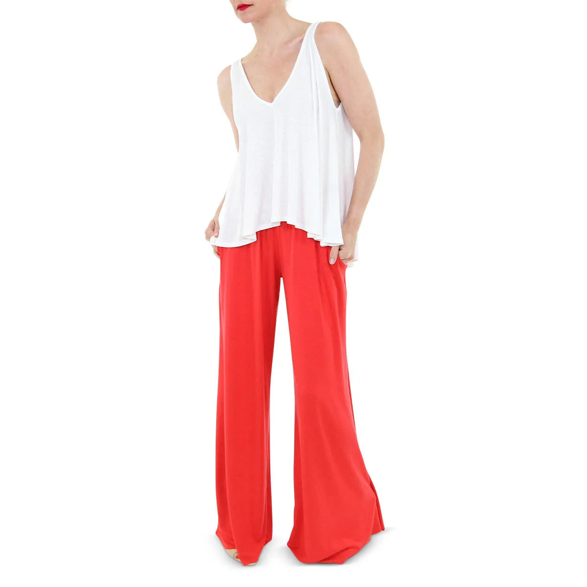 Grady Elastic Waist Wide Leg Pants