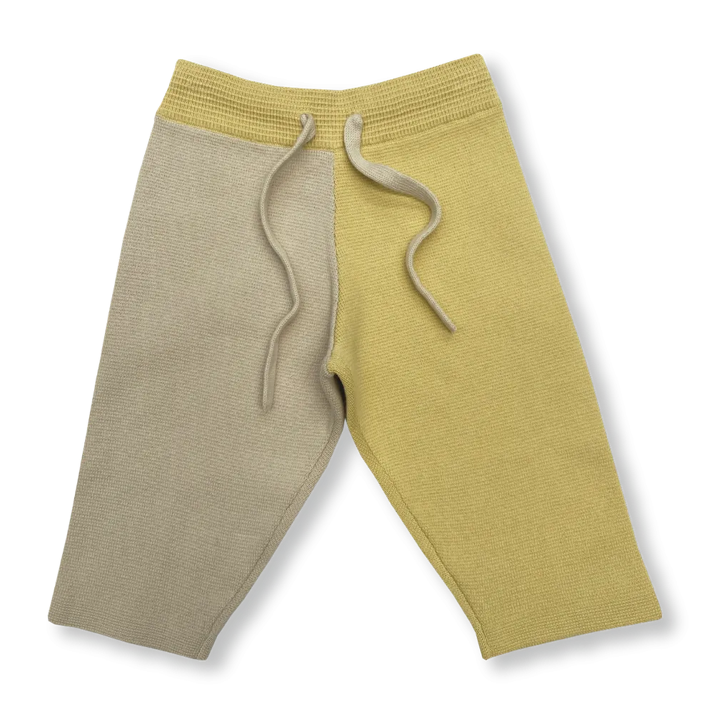 Grown Colour Block Milano Pant - Pistachio/Dusty Lime