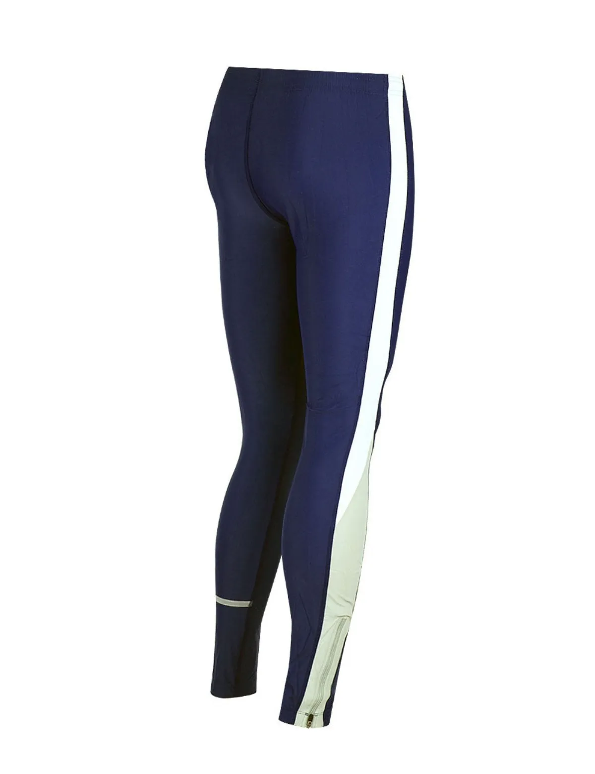 Herren Laufhose Tight Lang Navy Blau