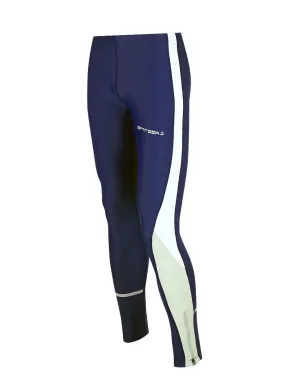 Herren Laufhose Tight Lang Navy Blau