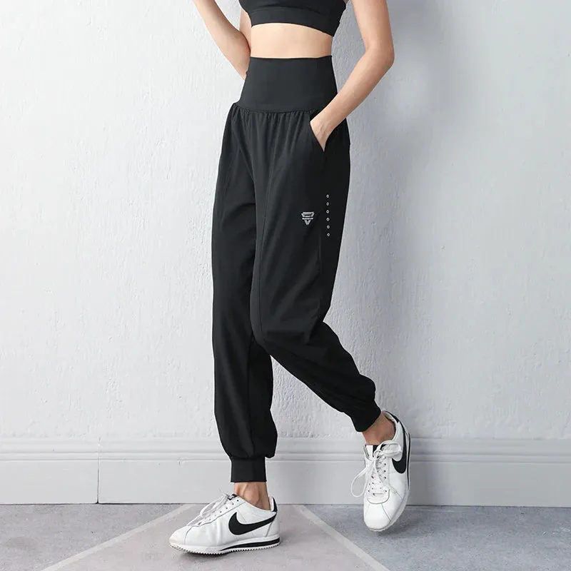 High Waist Pocket Quick Dry Soft Leisure Sweatpants