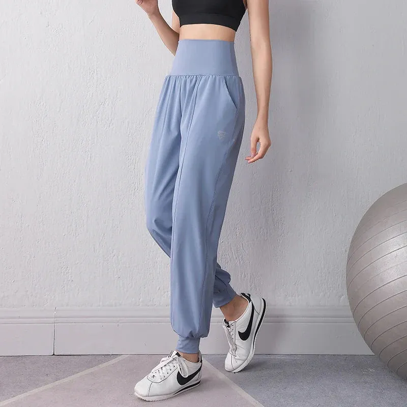 High Waist Pocket Quick Dry Soft Leisure Sweatpants