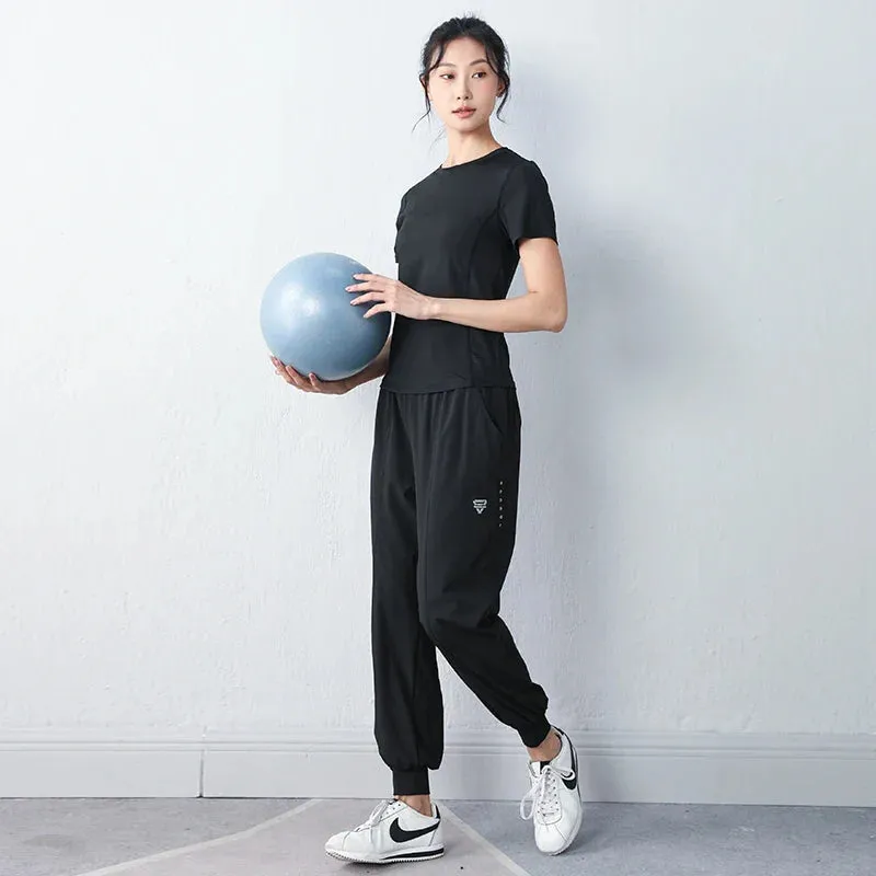 High Waist Pocket Quick Dry Soft Leisure Sweatpants