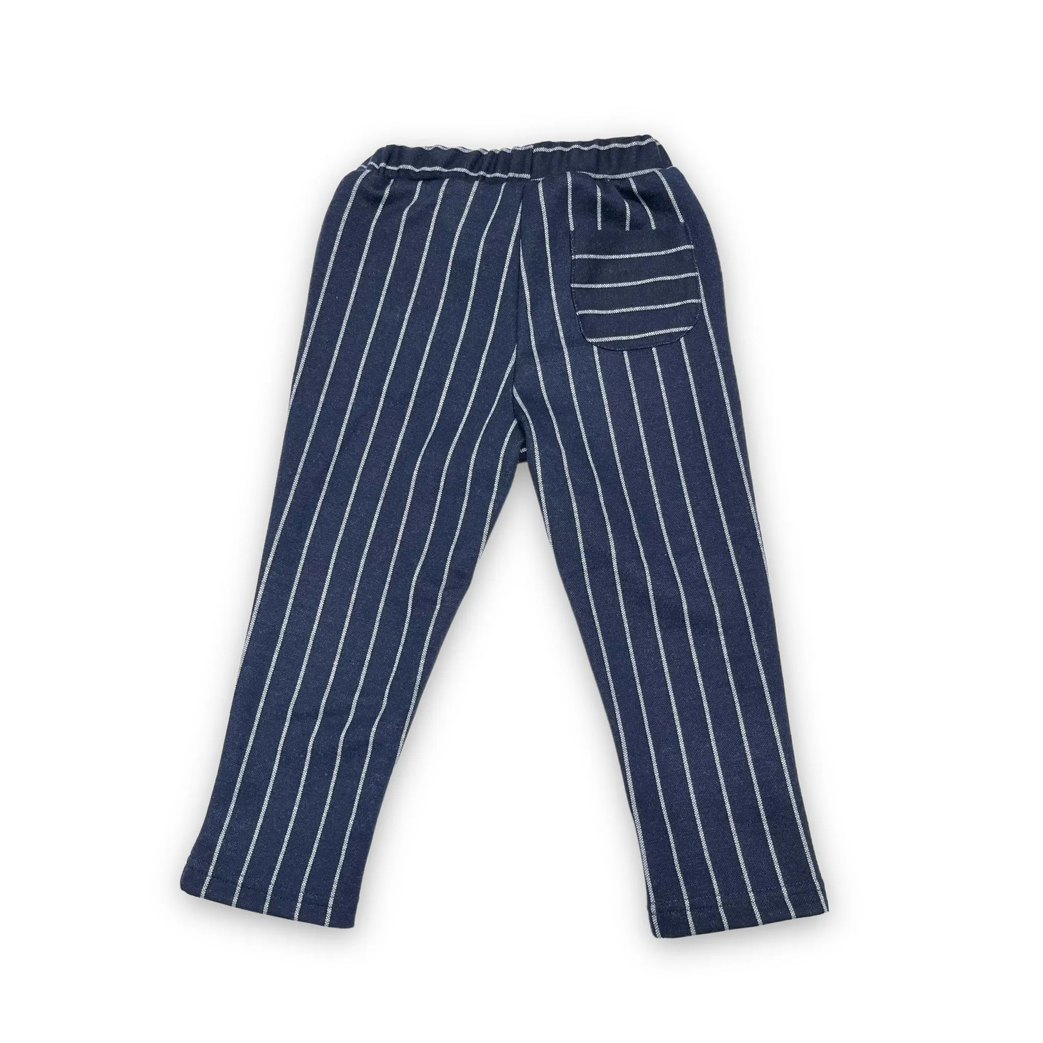 Jersey Pinstripe Elastic Waist Pant