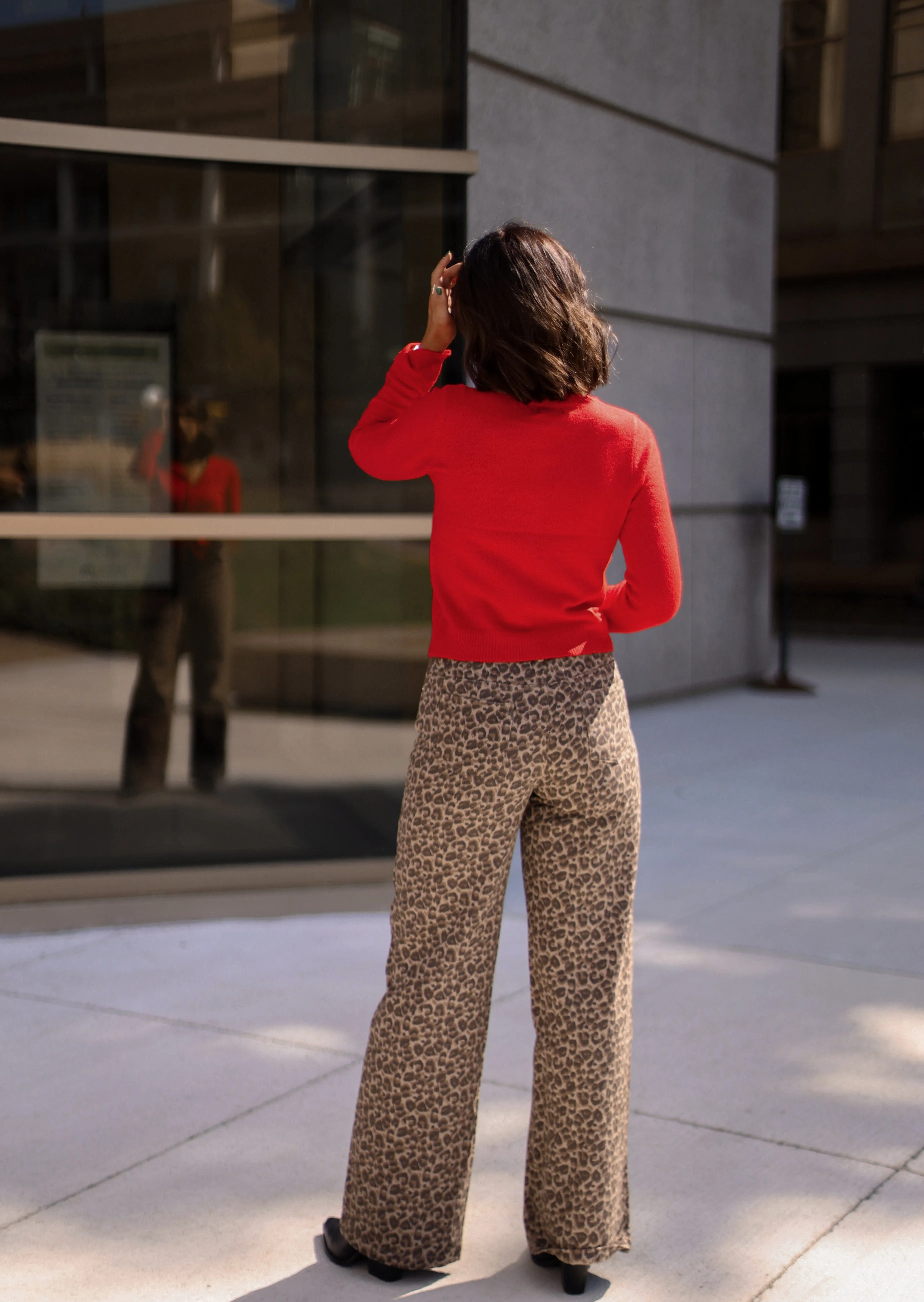 Leopard Wide Leg Pant