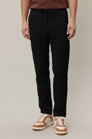 Les Deux Como Tapered Drawstring Pants - Black