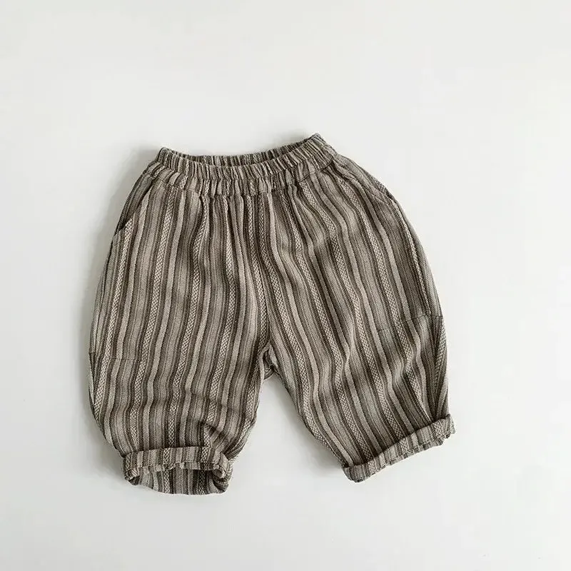 Loose Casual Striped Harem Pants