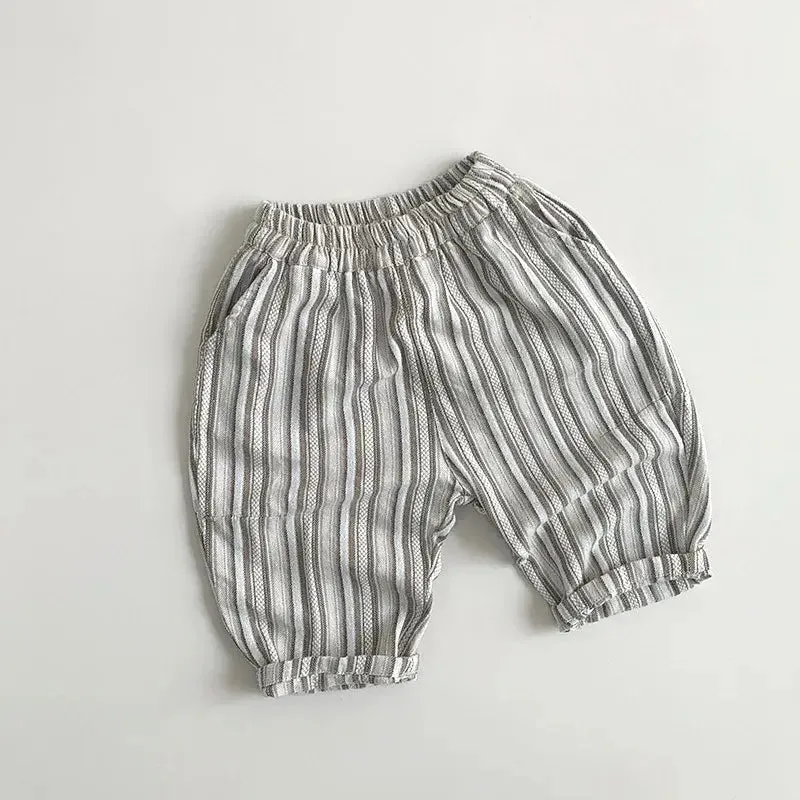 Loose Casual Striped Harem Pants