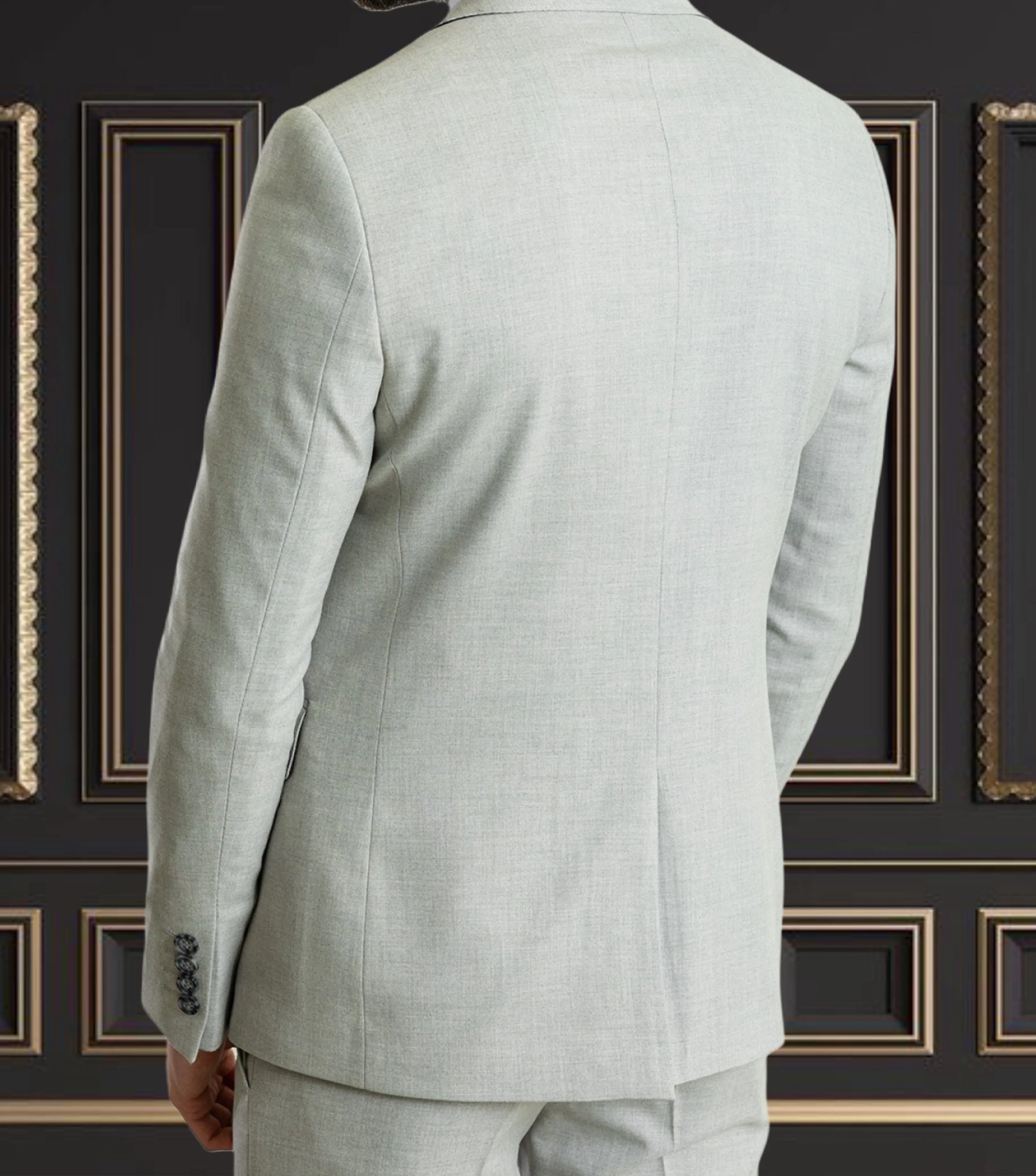 Men's Light Grey 3-Piece Suit | Elegant Formal Wear in Hayward, CA