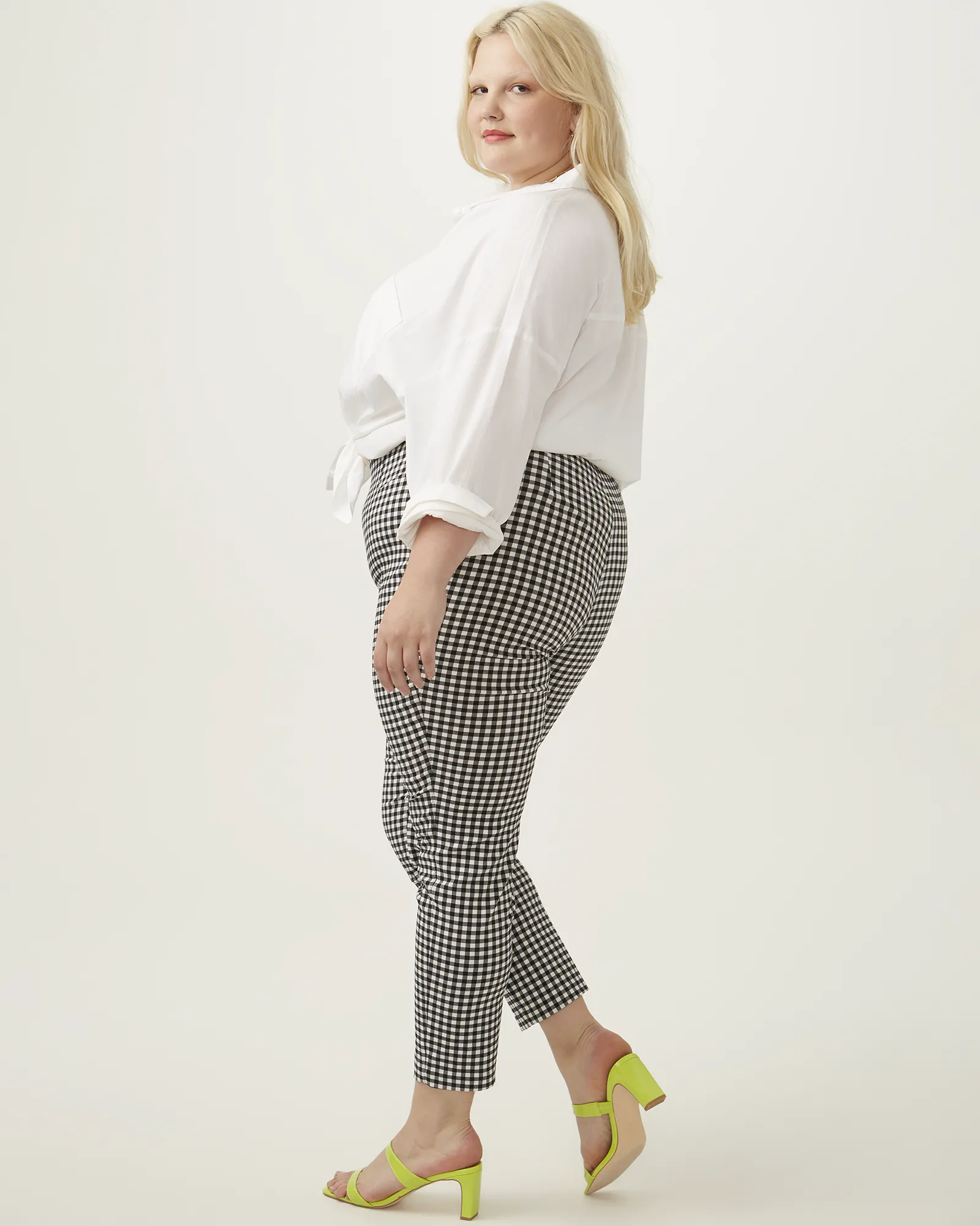 Olivette Double ZIp Pant | Black / White