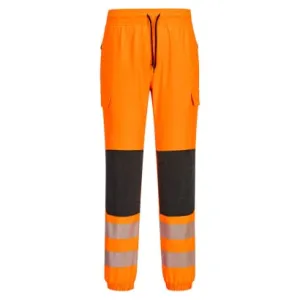 Portwest KX3 Hi Vis Flexi Jogger Stretch Slim Fit Jogging Bottoms -KX346