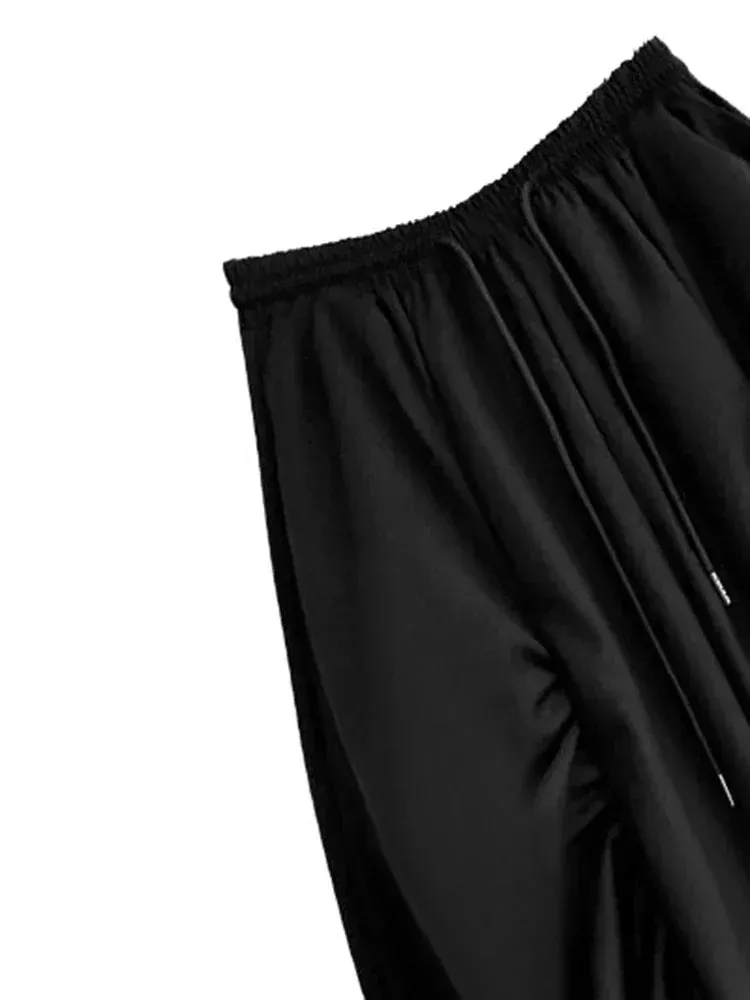 Pre Order:  Ruched Drawsting Wide Leg Pants