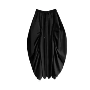 Pre Order:  Ruched Drawsting Wide Leg Pants