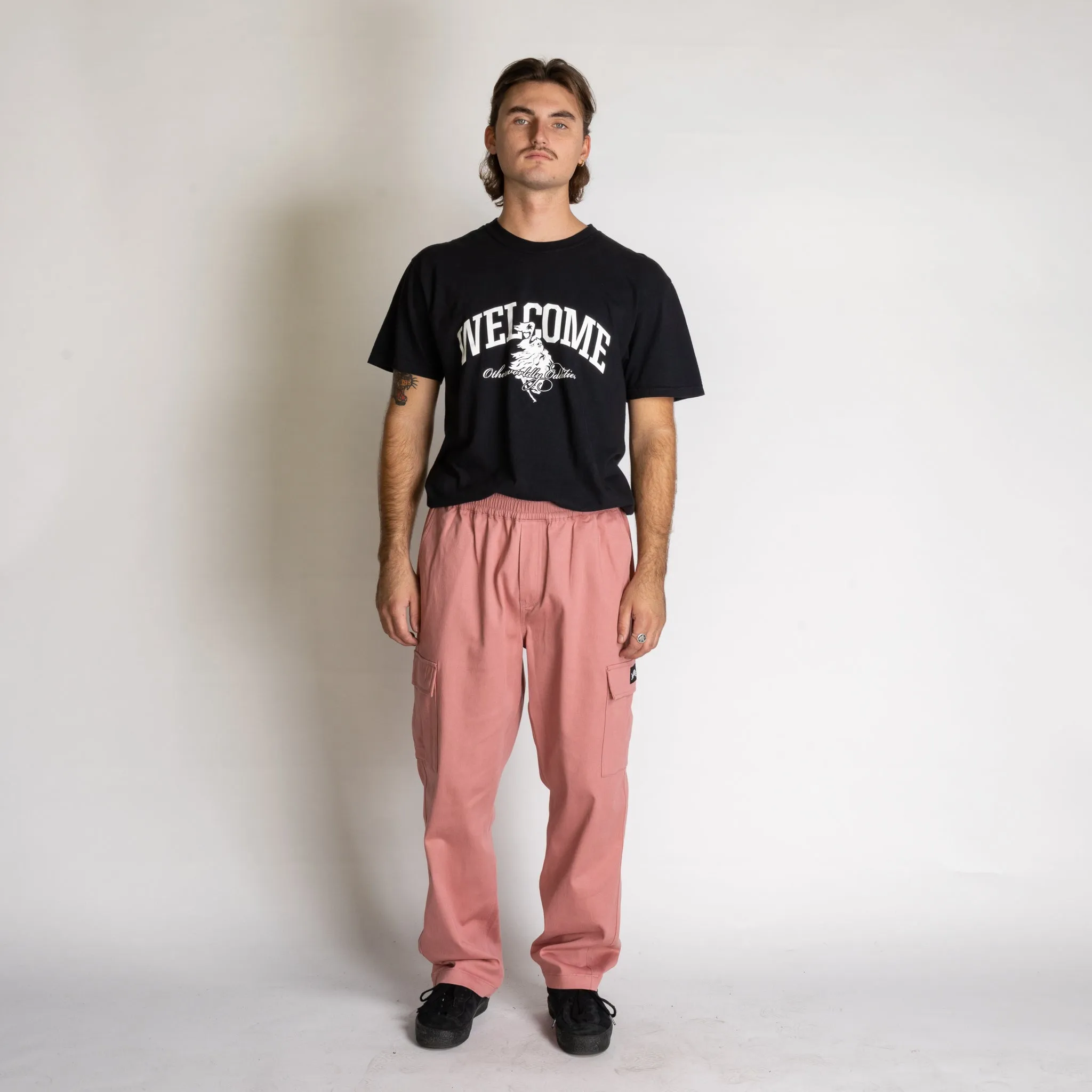 Principal Cargo Twill Pant - Rose