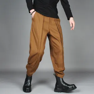 Retro Casual Elastic Waist Harem Pants