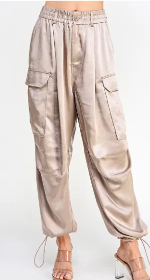 Silky Cargo Pants