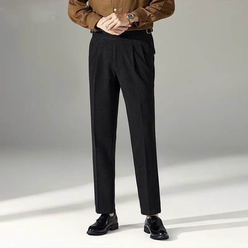 Slim Fit Business Casual Pants Men