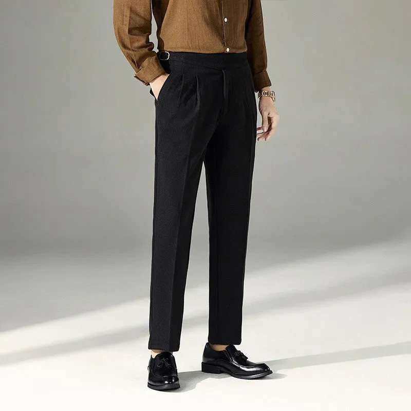 Slim Fit Business Casual Pants Men