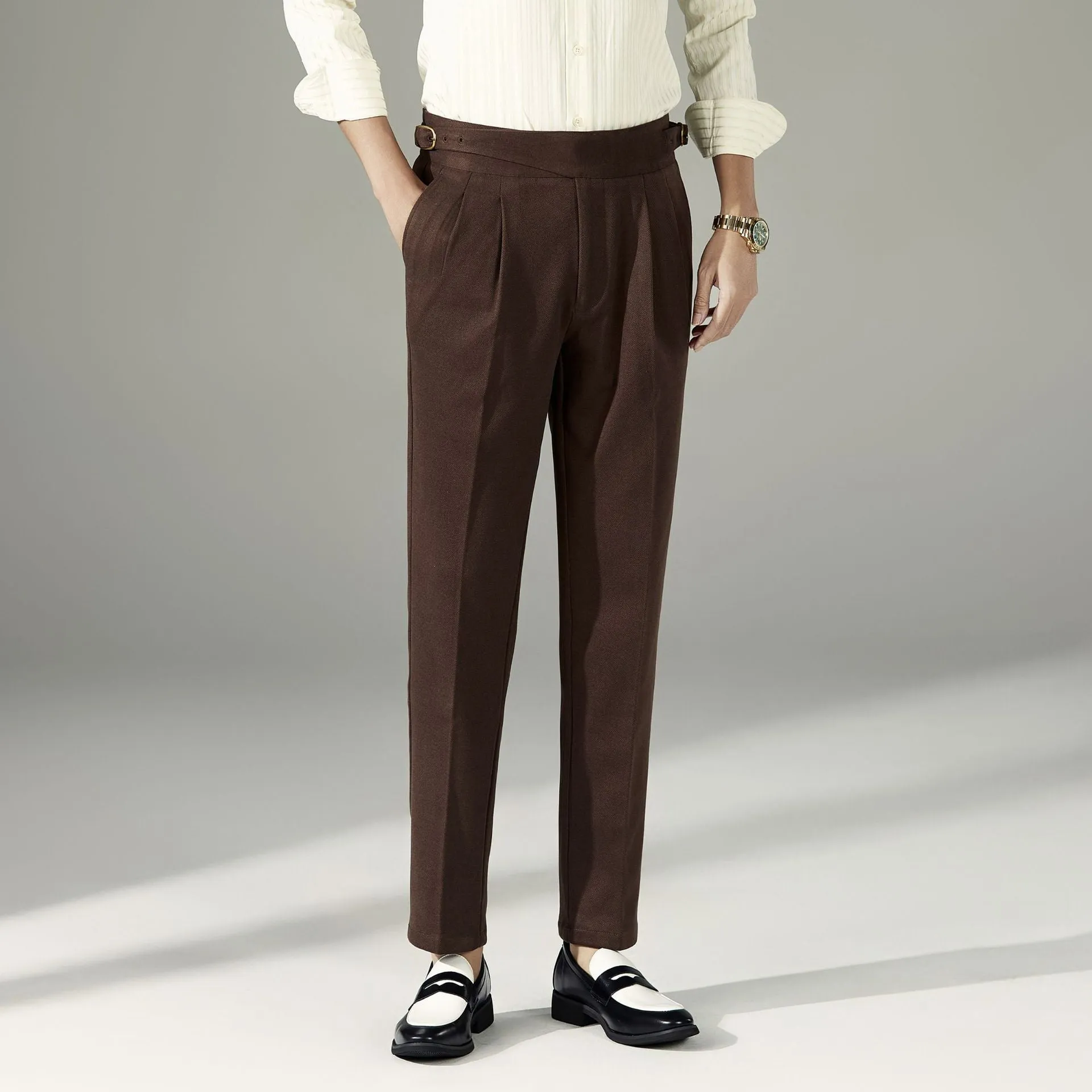 Slim Fit Business Casual Pants Men