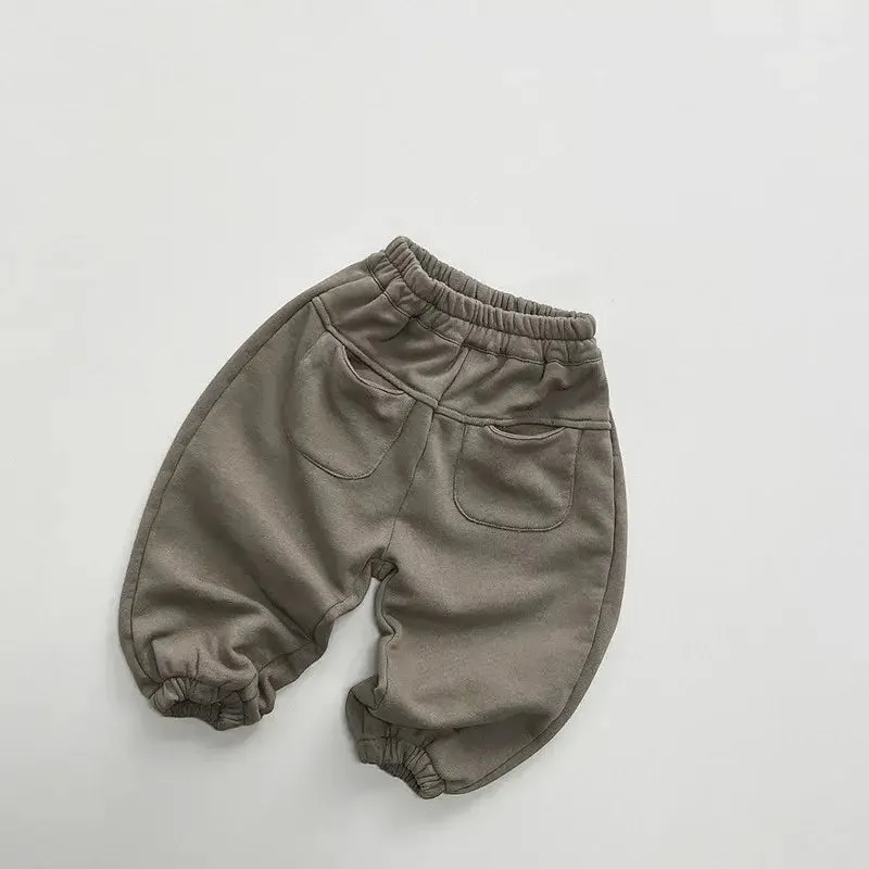 Solid Casual Loose Harem Pants