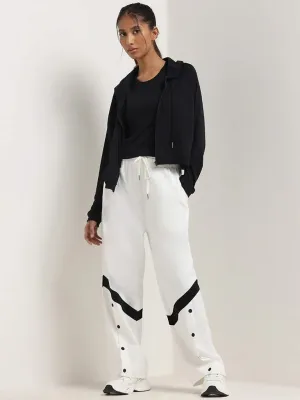 Studiofit White Cotton Trousers