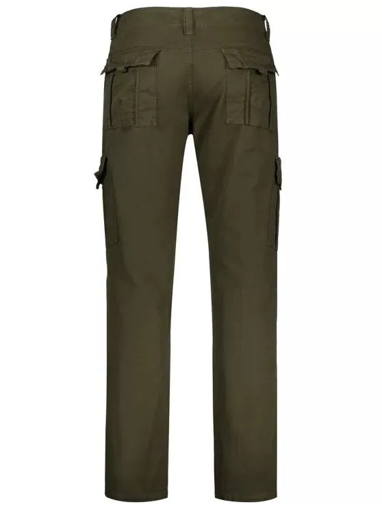 Trendy Flap Pockets Zip Fly Straight Cargo Pants