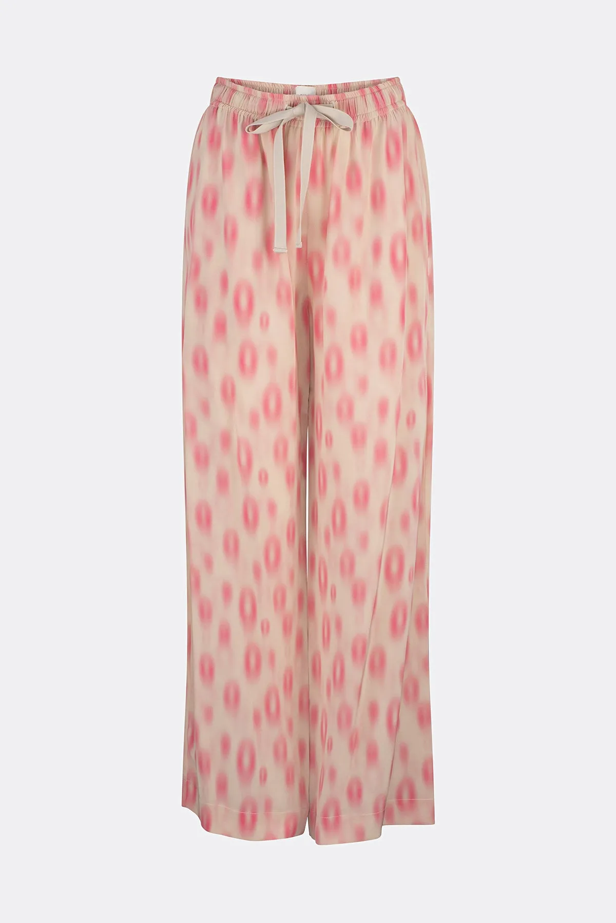 Trinity Drawstring Print Pant Natural/Pink